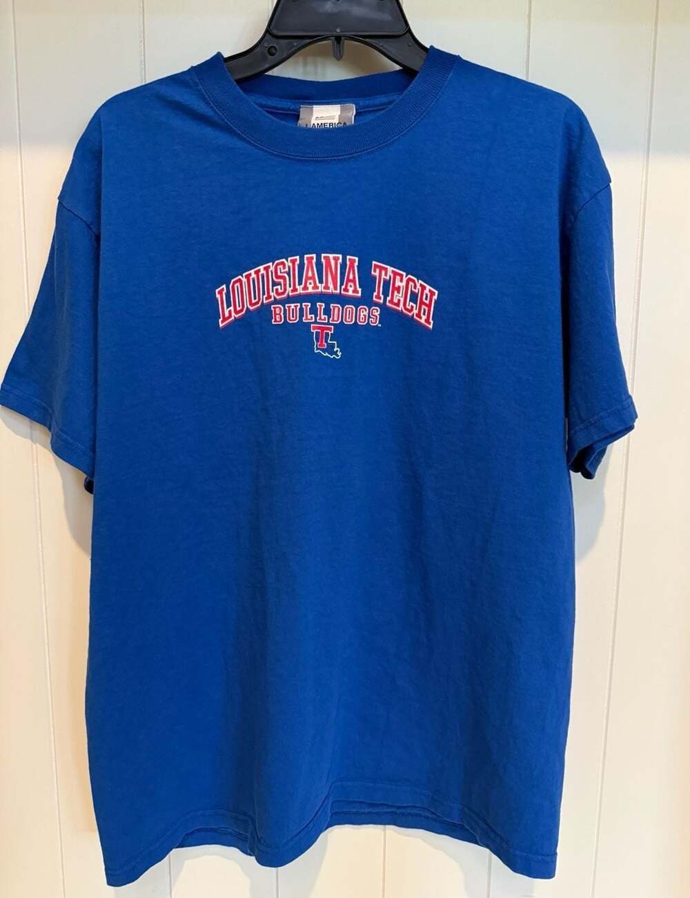 Vintage J. America Louisiana Tech Bulldogs Arch Logo Graphic T-Shirt